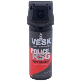 Gaz pieprzowy KKS VESK RSG Police 2mln SHU, Cone 50ml (12050-C)
